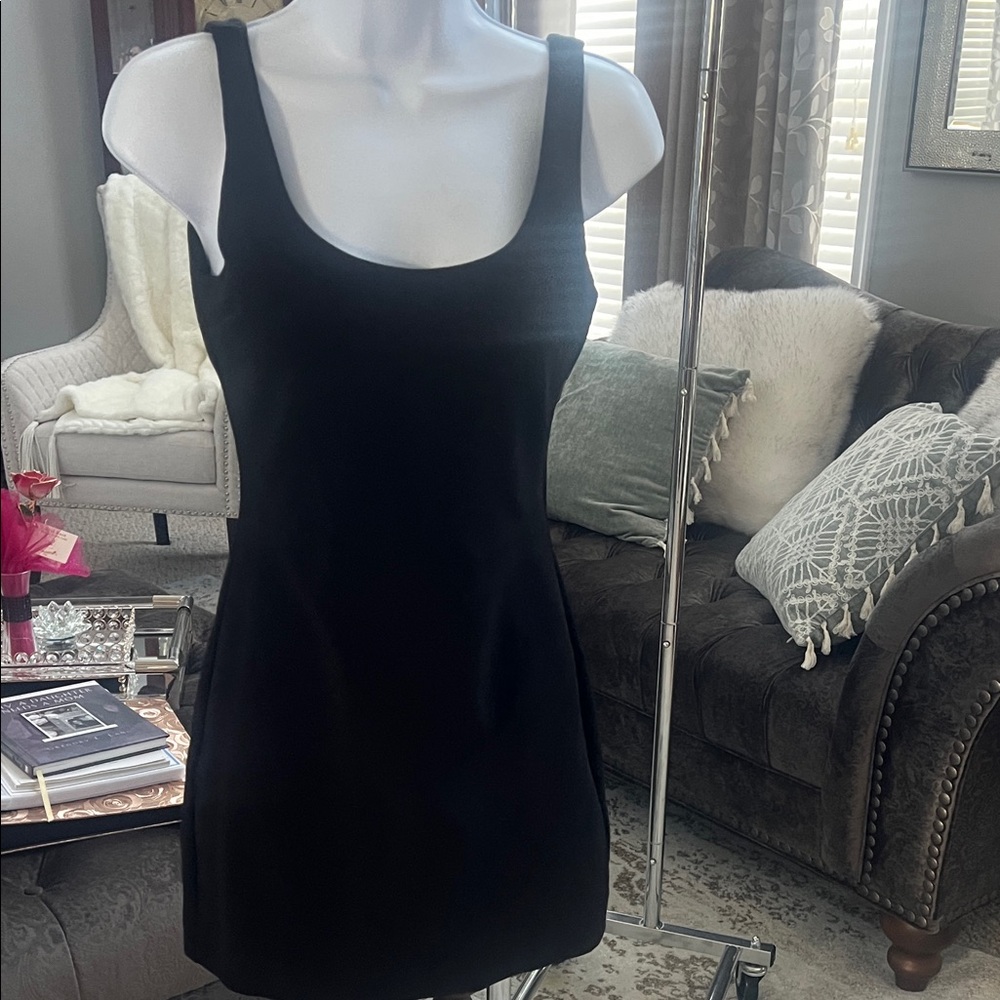 Babaton Black Sleeveless mini Dress